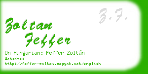 zoltan feffer business card